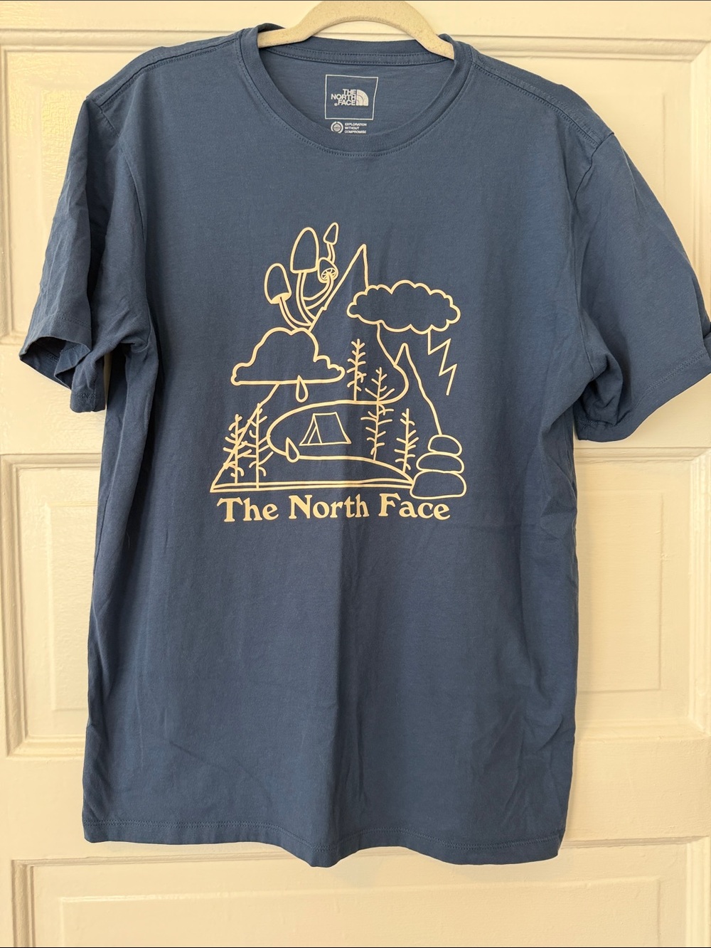 The North Face Blue Short-Sleeve Outdoor Graphic Tee